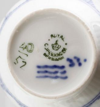 SERVISPORSLIN, 9 delar, porslin, Royal Copenhagen.