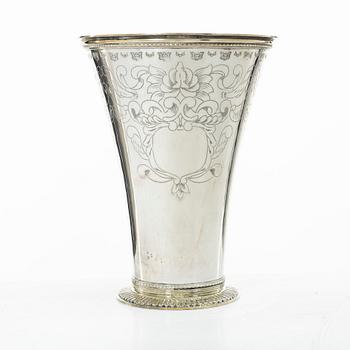 C.G. Hallberg, A Swedish parcel-gilt silver beaker, Stockholm 1939.