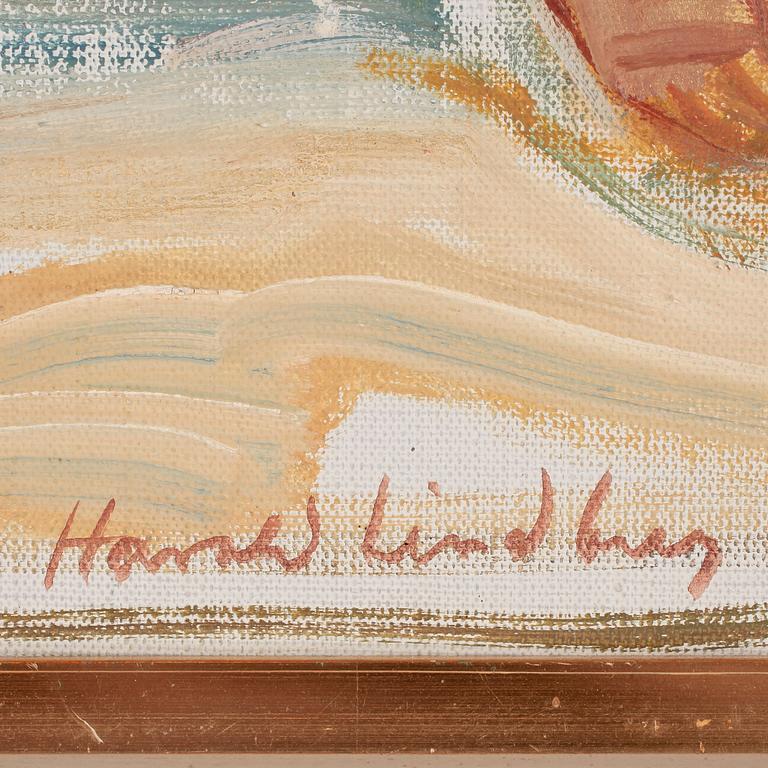 HARALD LINDBERG, olja på duk. Sign.