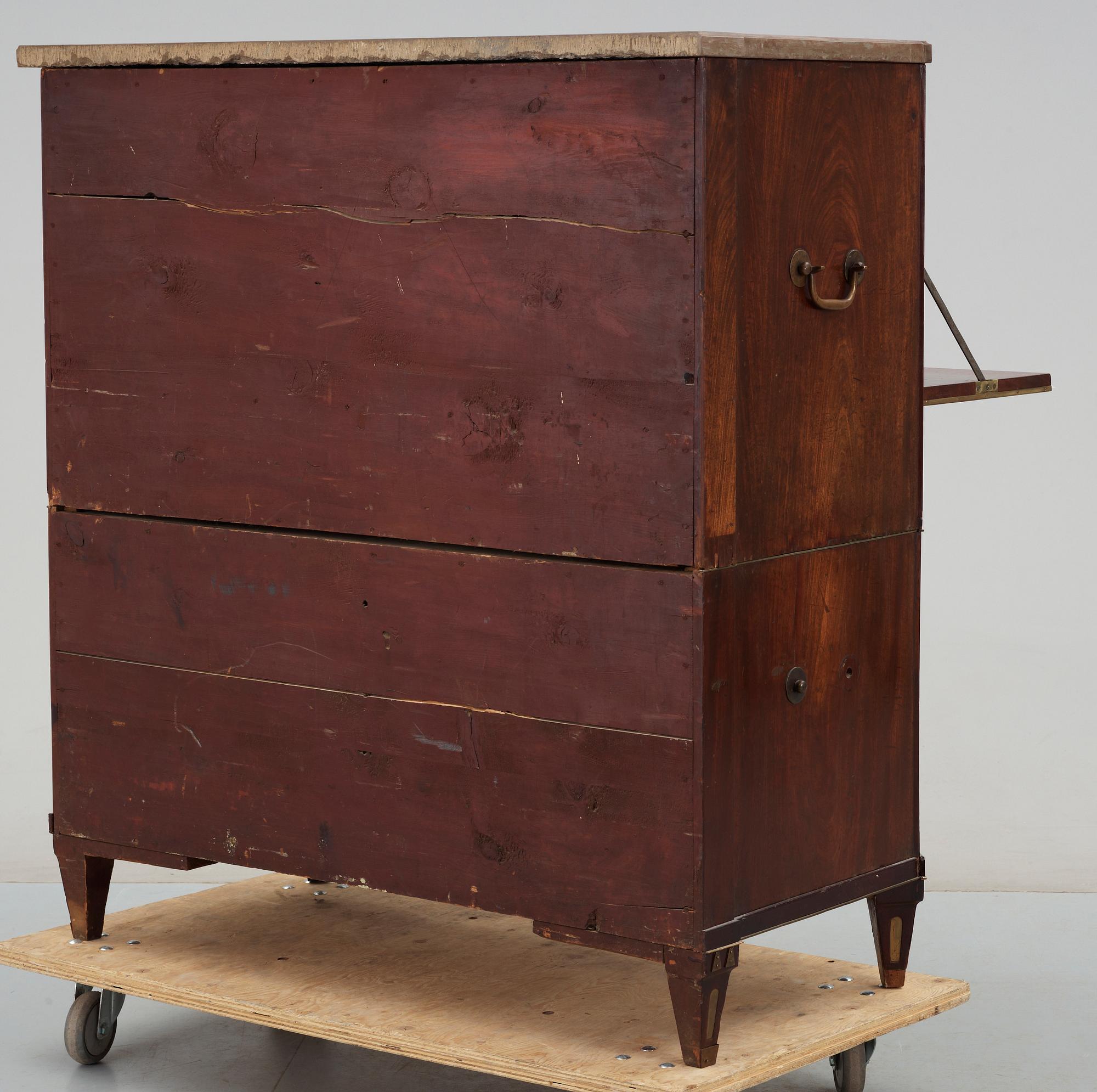 SEKRETÄR, sengustaviansk, omkring 1800.