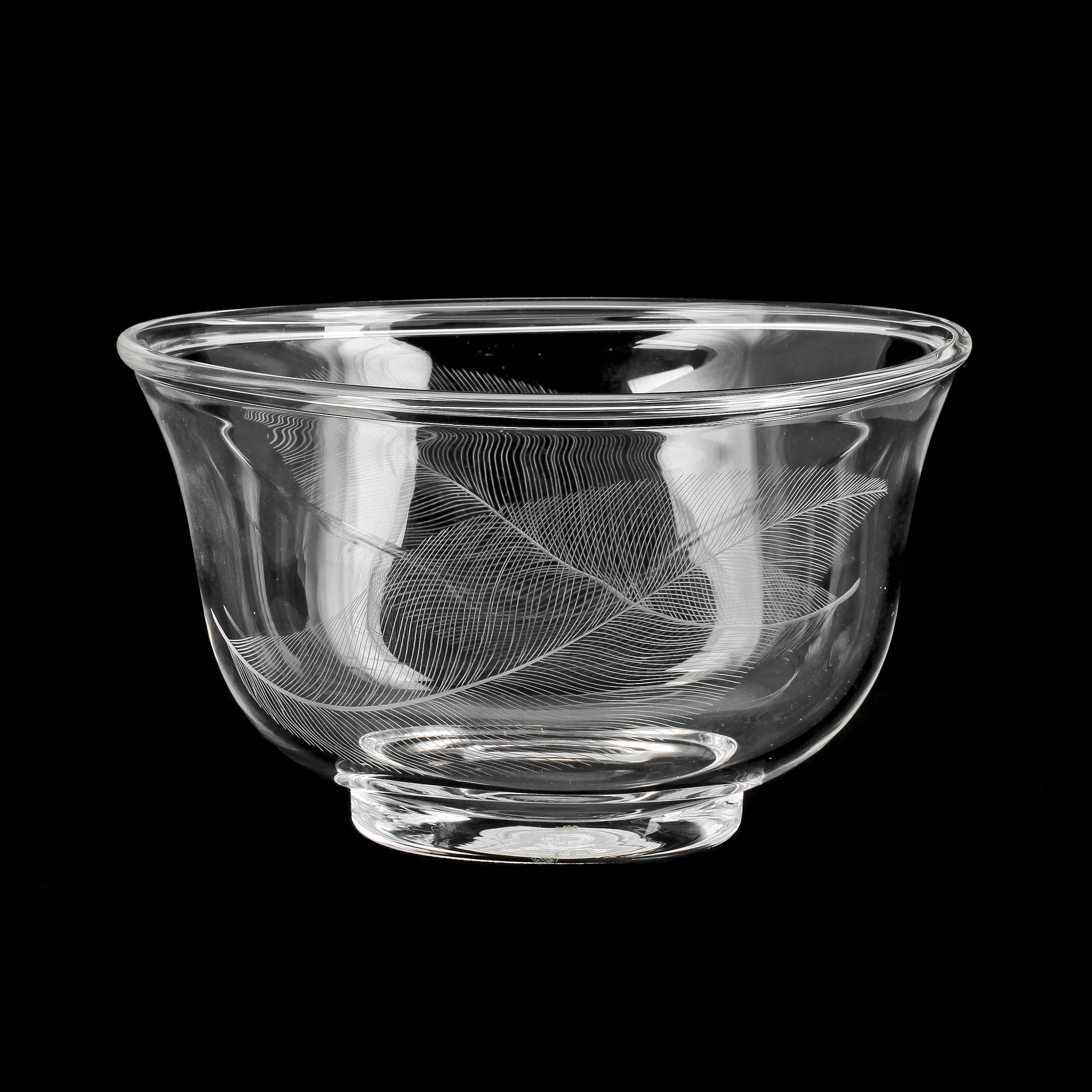 SKÅL, glas, Edward Hald, Orrefors, sign.