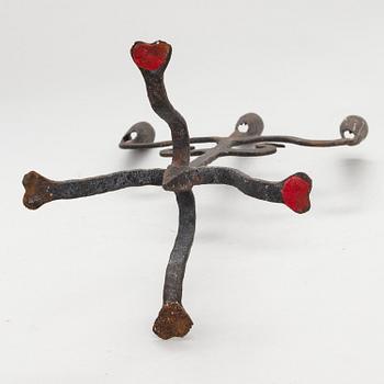 Ljusstake, järnsmide, 1700-tal.