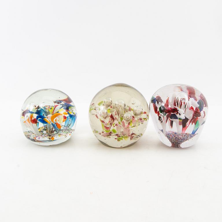 Brevpressar 12 st 1900-tal glas.