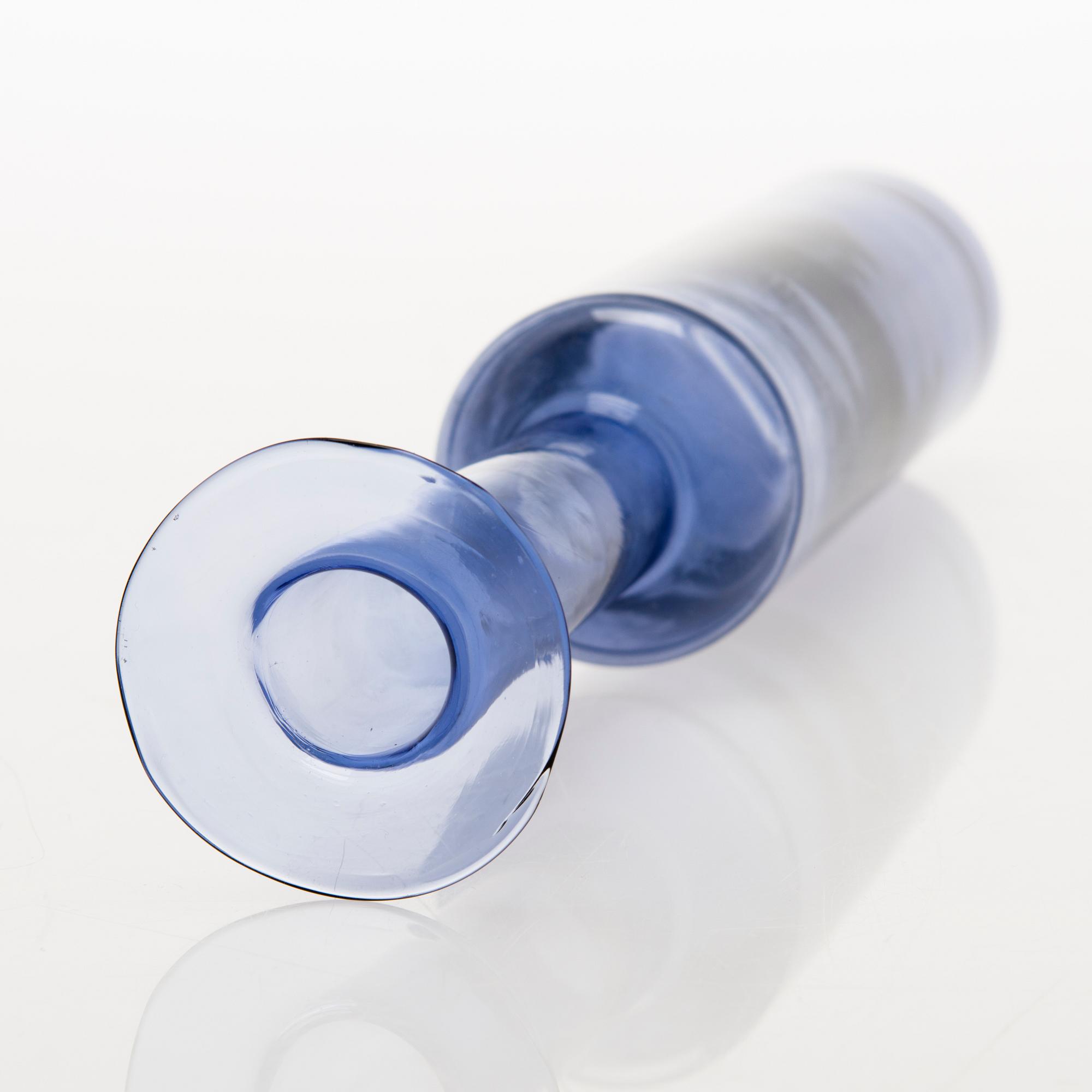 NANNY STILL, FLASKA, glas, modell 1737, signerad Nanny Still, Riihimäen Lasi oy.