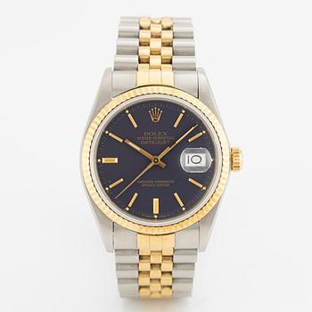 Rolex, Oyster Perpetual, Datejust, Chronometer, armbandsur, 36 mm.