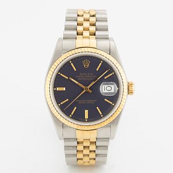 Rolex, Oyster Perpetual, Datejust, Chronometer, wristwatch, 36 mm.