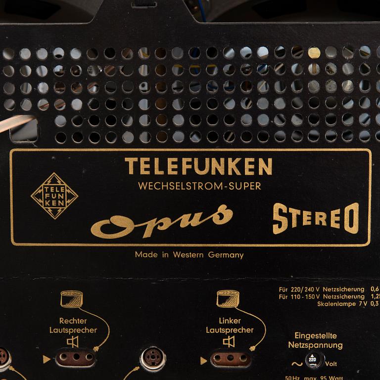 RADIO, modell Opus, Telefunken, 1950-tal.