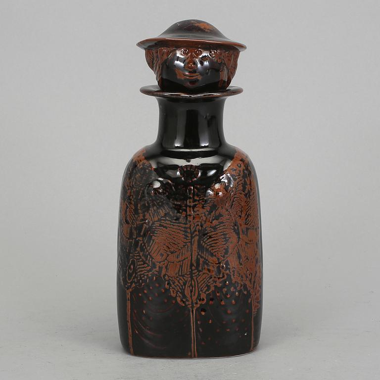 KARAFF, stengods. Stig Lindberg, Gustavsberg studio, 1970-tal.