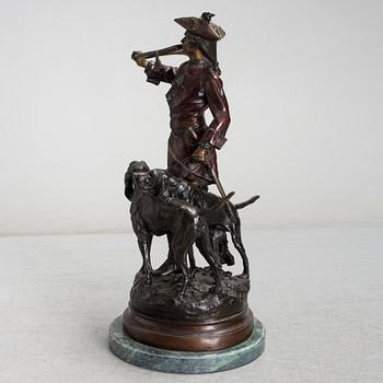 HIPPOLYTE MOREAU, after. Sculpture, bronze, signed. Height 78 cm.