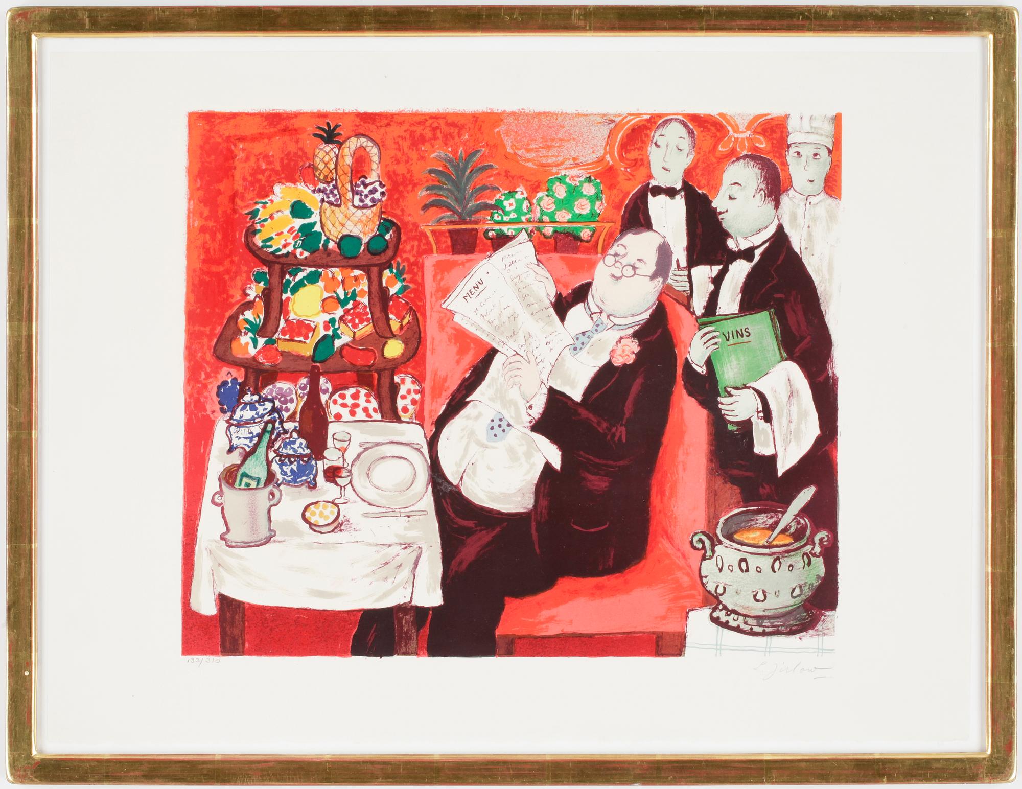 LENNART JIRLOW, färglitografi, sign o numr-133/310.