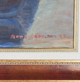 ANNA JÄRVINEN, olja på duk, signerad och daterad -45.