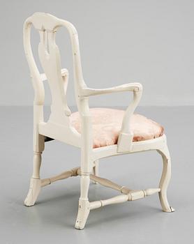 A Swedish 18th century Rococo armchair.