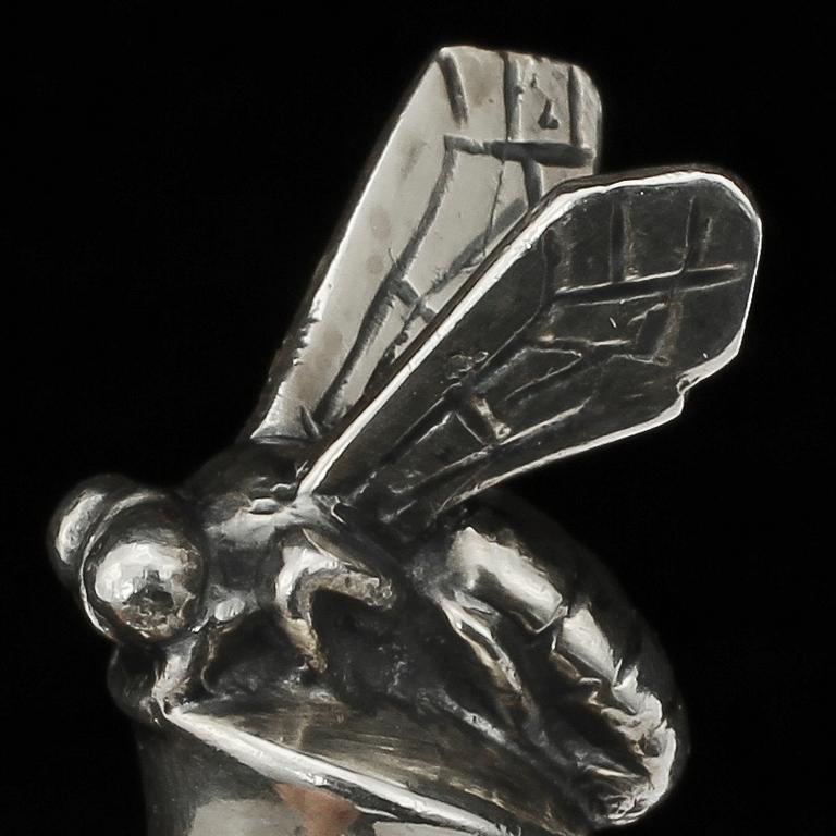 HONUNGSSKED, silver, W.A Bolin, Stockholm, 1980. Vikt 50 g.