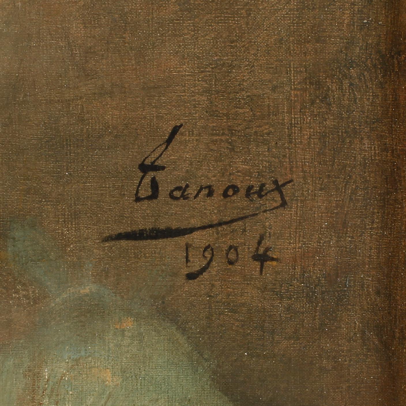 ADRIEN HENRI TANOUX. Olja på duk. Signerad Tanoux och daterad 1904.