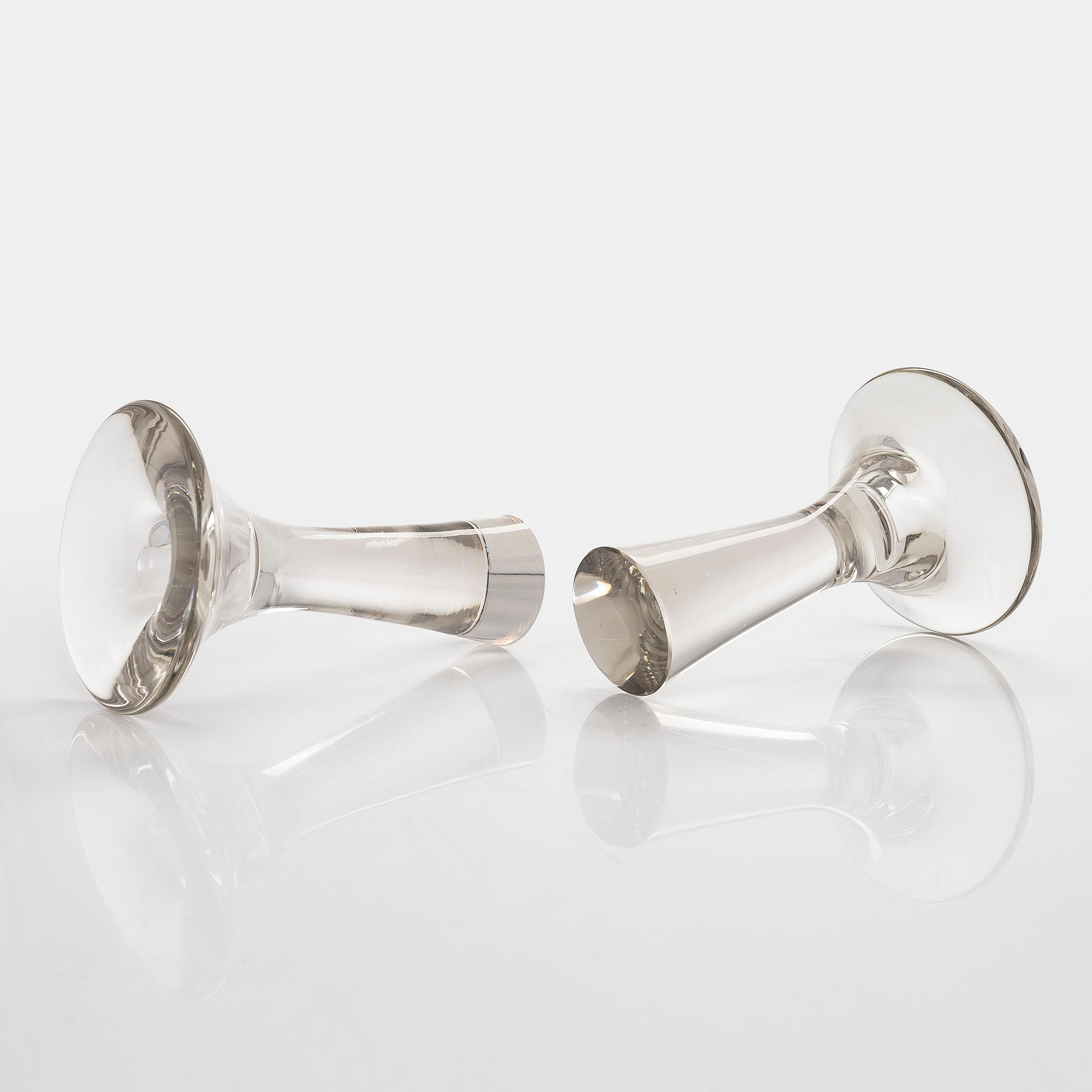 Tapio Wirkkala, A pair of candlesticks signed Tapio Wirkkala - 3412. Iittala.