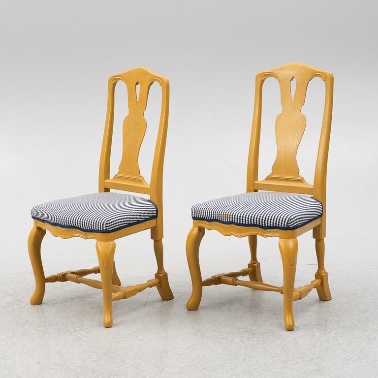 Chairs, 6 pcs, Rococo style, second half of the 20th century.