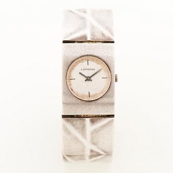 A BJÖRN WECKSTRÖM WRISTWATCH, "Istral", silver. Lapponia 1981.