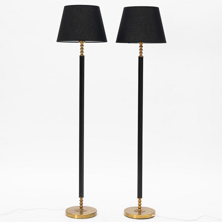 Harald Notini or Uno Westerberg, a pair of floor lamps model "15784", Arvid Böhlmarks Lampfabrik, 1960s.