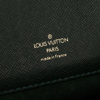 Louis Vuitton, a green Taiga 'Kourad' briefcase, 1997.