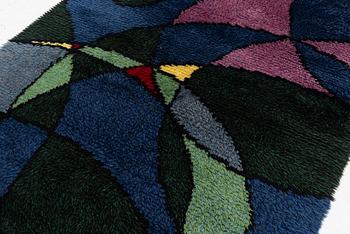 Rug, rya, approx. 245 x 142 cm.