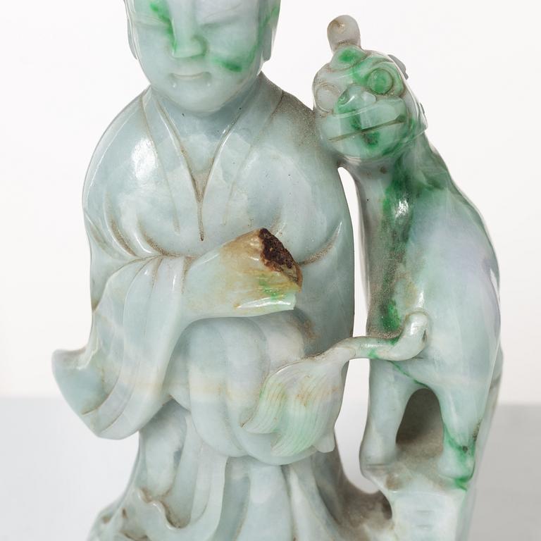 Samling stenfigurer, åtta stycken, Kina, 1900-tal/samtida.