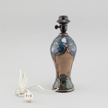 An early 20th century ceramic table lamp by Danico, Denmark.