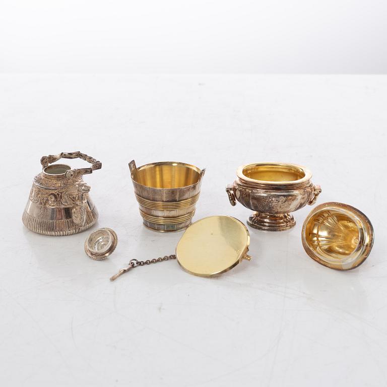 "The Swedish silver treasure", 10 miniatures, silver, GAB, Eskilstuna 1980-1983.