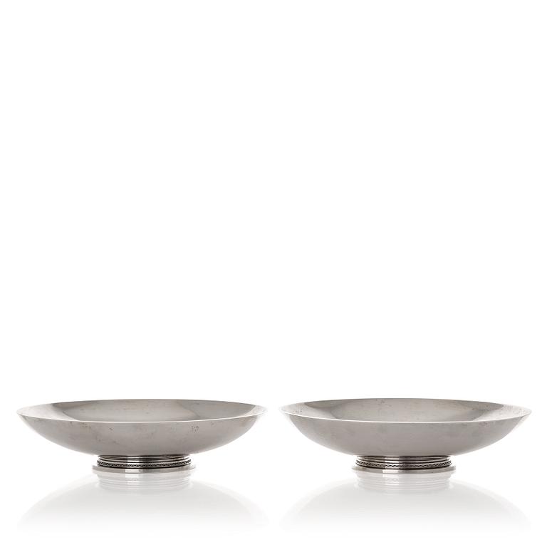 Atelier Borgila, a pair of sterling silver bowls, Stockholm 1953.