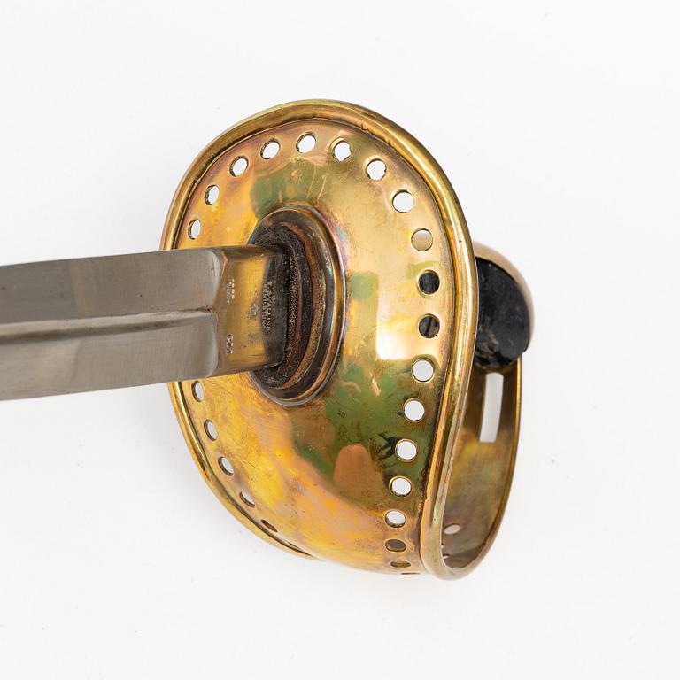 A Swedish cavalry sabre 1893 pattern, with scabbard.