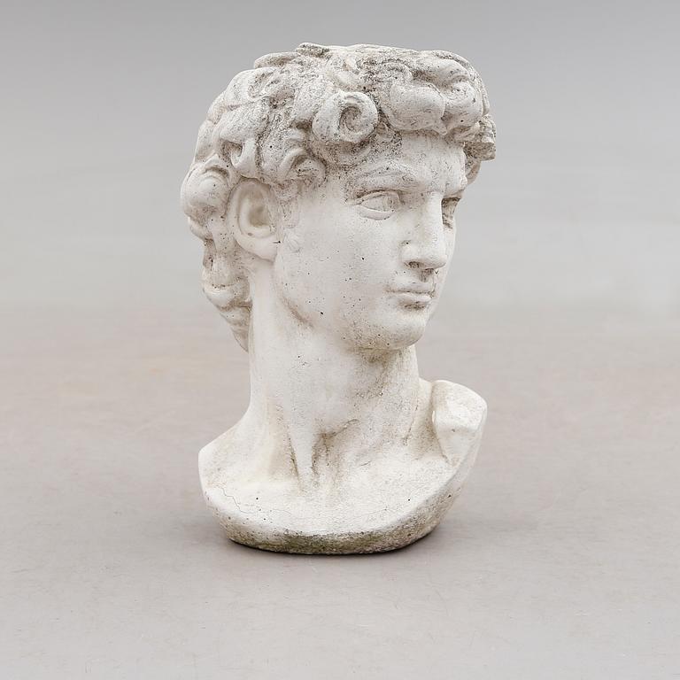 SKULPTUR, stenmassa, efter Michelangelos "David", 1900-tal.