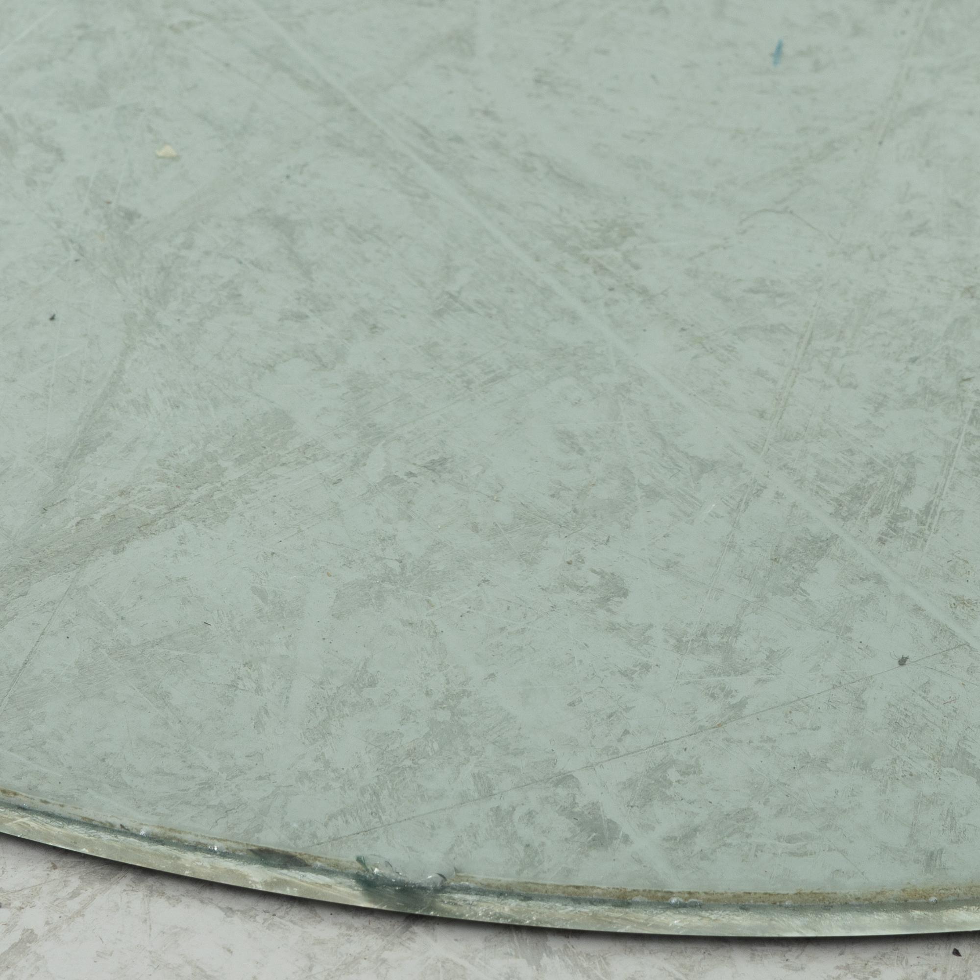A dining table, glass, contemporary.
