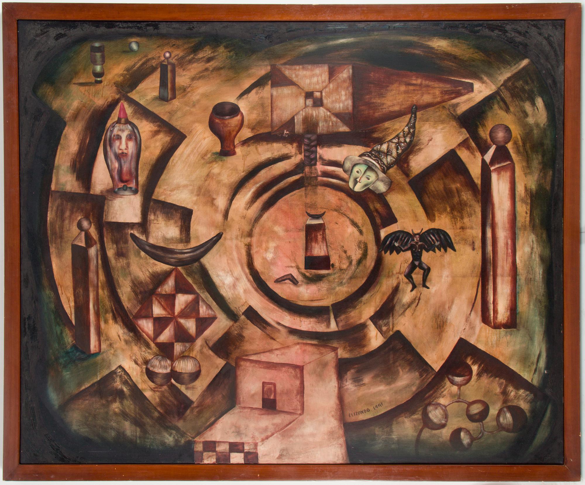 ARTURO ELIZONDO, oil on canvas, signed Elizondo and dated 1991.