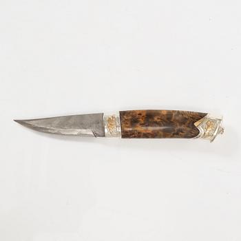 Knife-Jocke, (Jan Olsson), Sörböle, knife in sheath. signed.