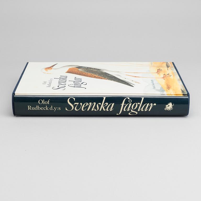 OLOF RUDBECK D.Y., "Svenska fåglar" bok + planschverk.