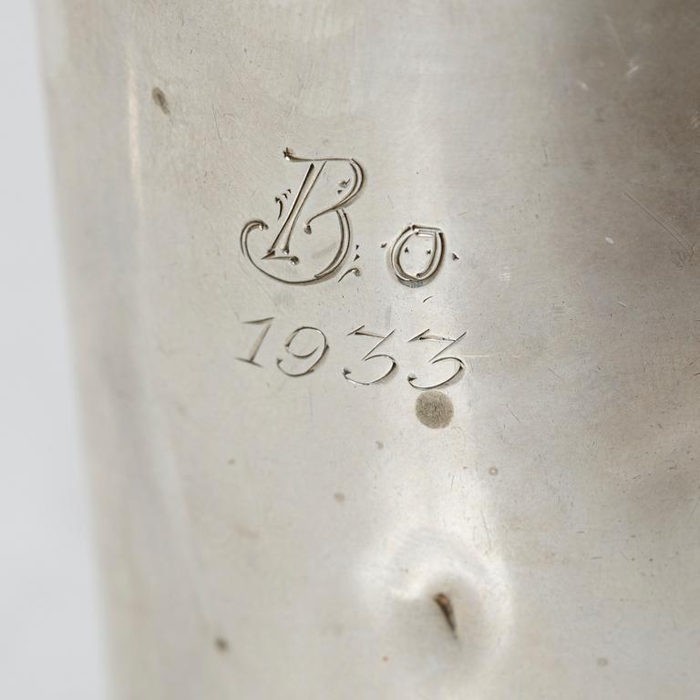 A lot of silver, 8 pieces, including with mark of KG Markströms, Uppsala 1897.