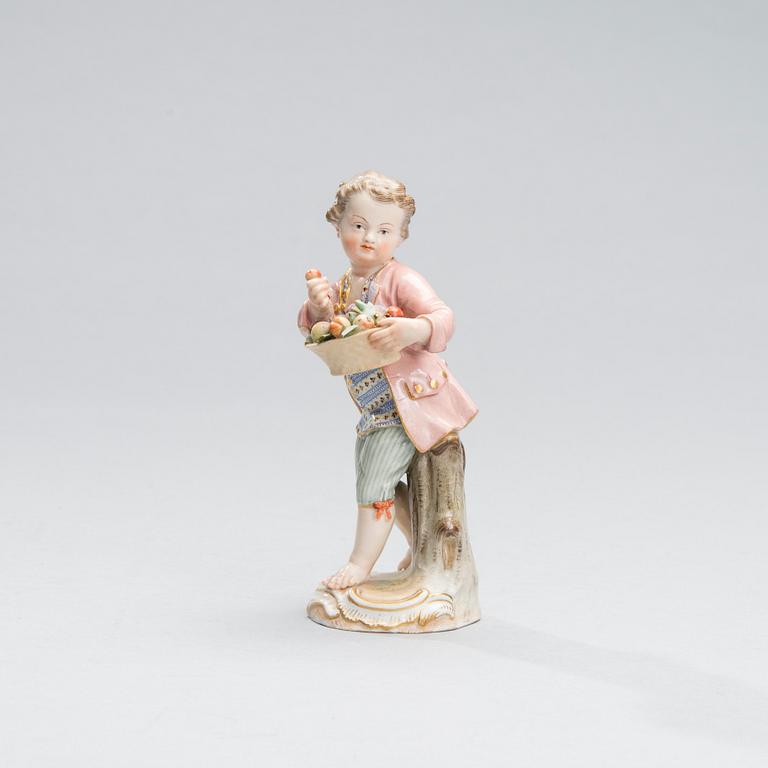 FIGURIN, porslin, Meissen, 1800-tal.
