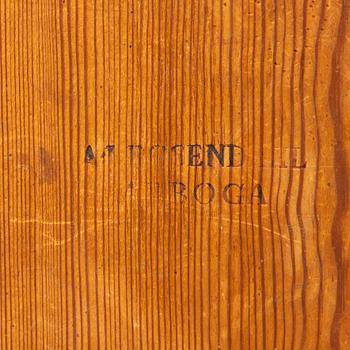 A tilt-top table by A. J. Rosendahl (master active in Arboga 1762-1836).