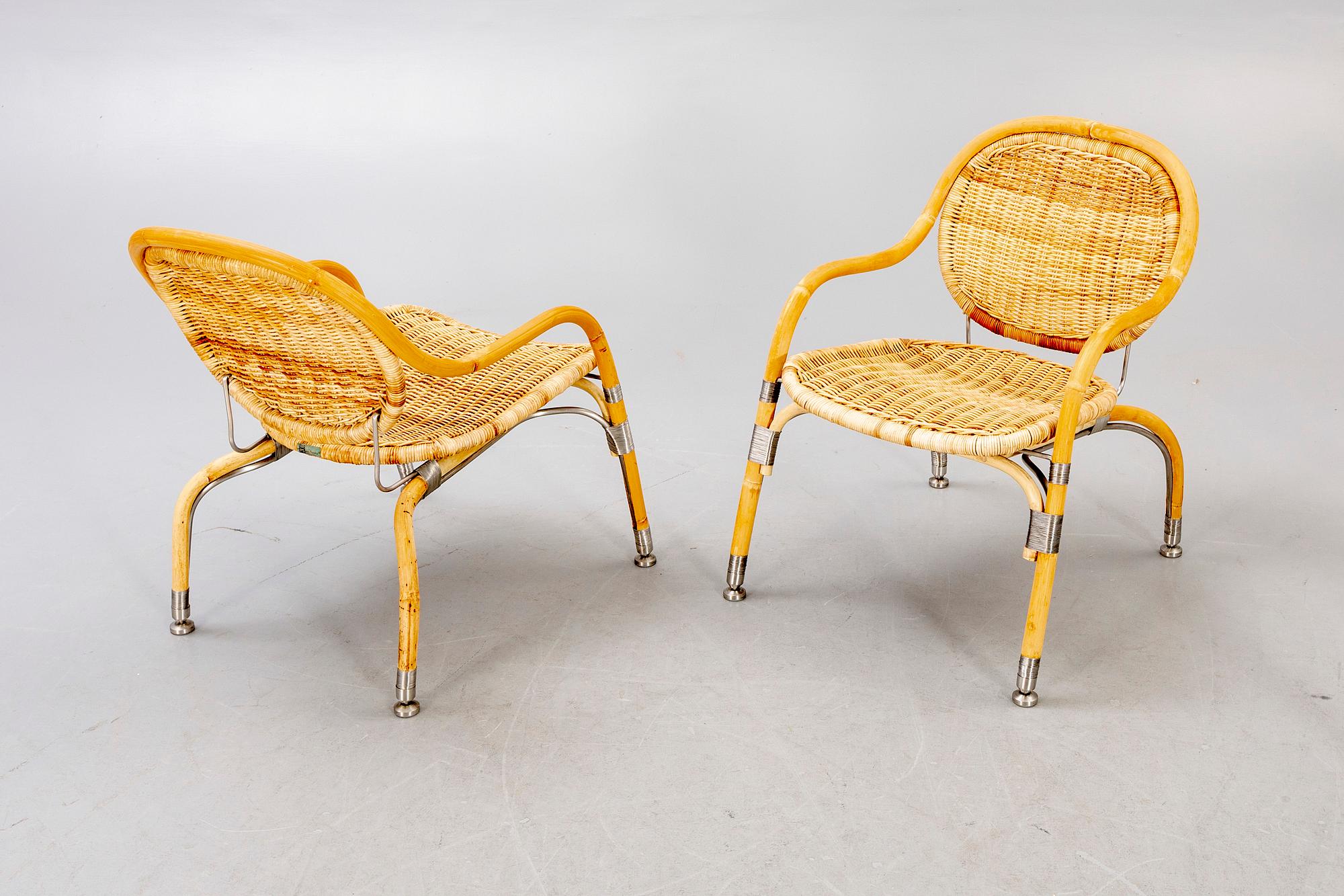 Mats Theselius, fåtöljer, ett par, "Nätön", IKEA PS. 2000-tal.