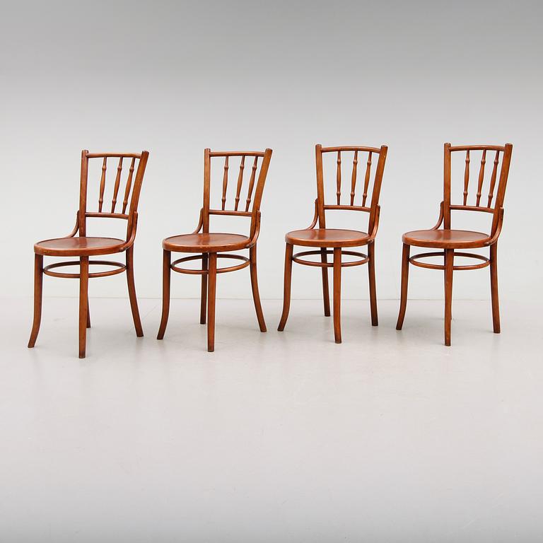 STOLAR, 4 st, Thonet, omkring år 1900.