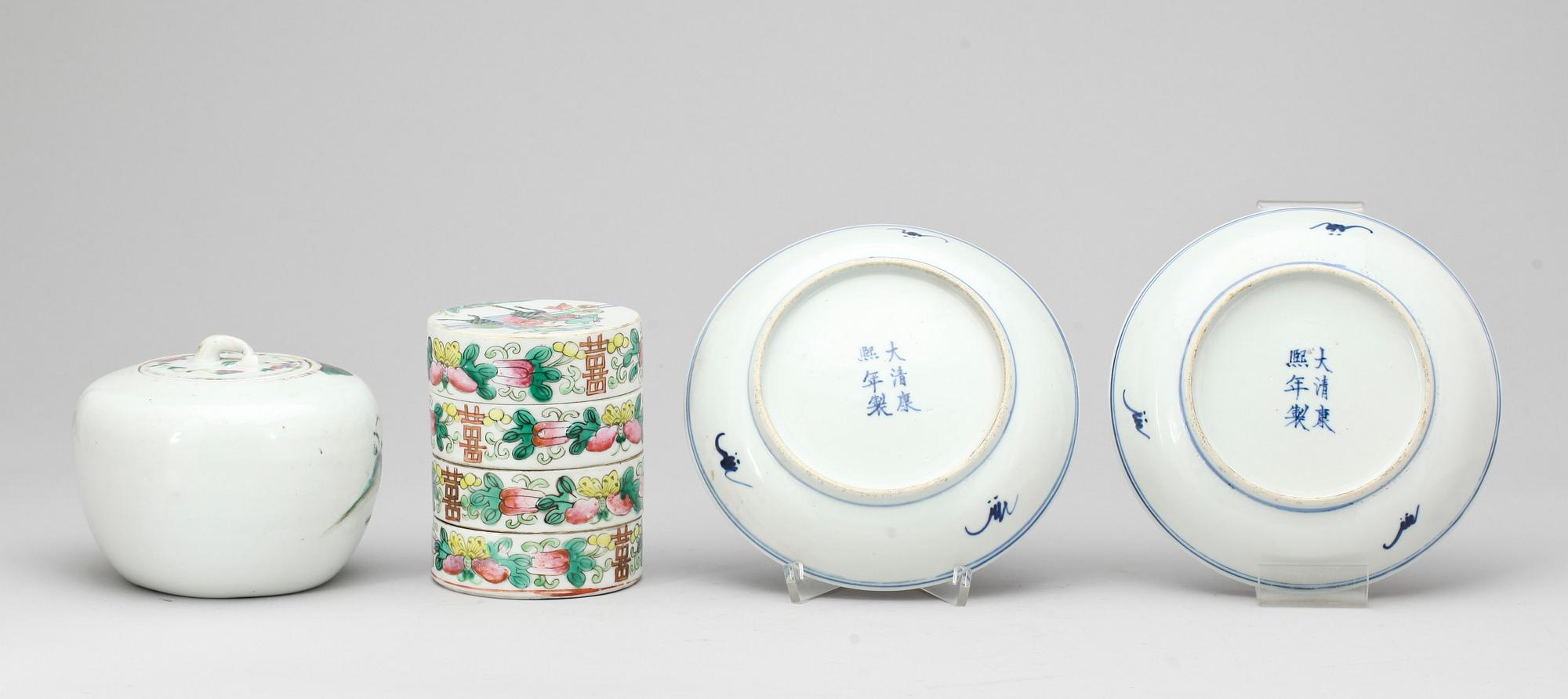 PARTI PORSLIN, 4 delar, Kina, 1900-tal.