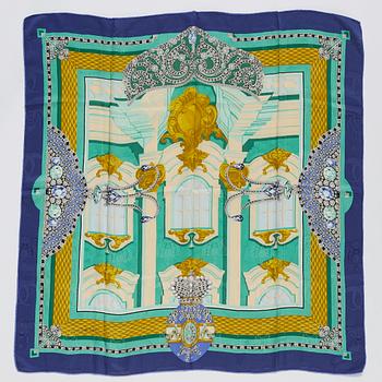 Cartier, a Crêpe de Chine jaquard silk scarf 'Saint-Pétersbourg'.