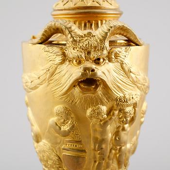 BORDSLAMPA, empirestil, 1800-/1900-tal.