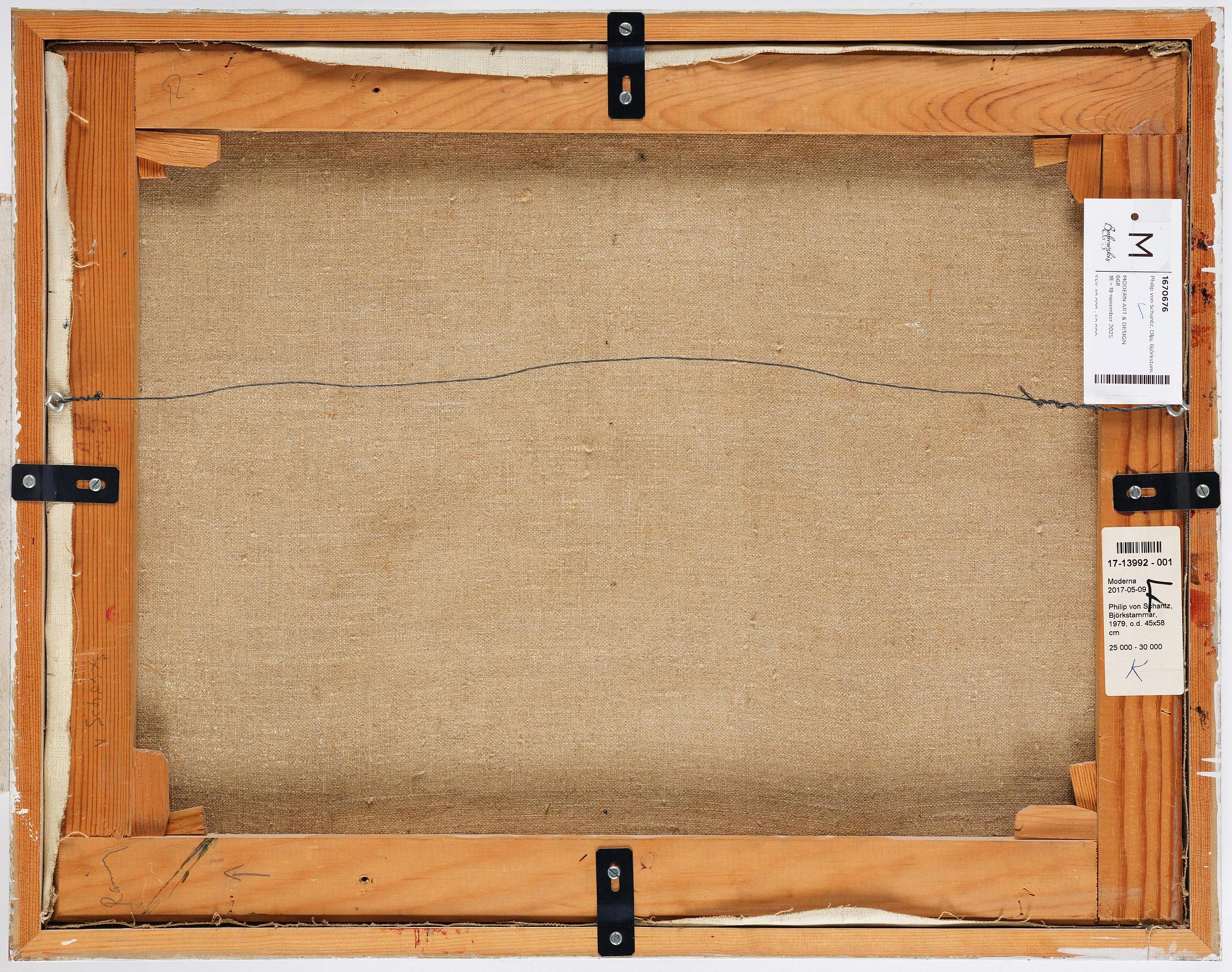 Philip von Schantz, Birch trunks.