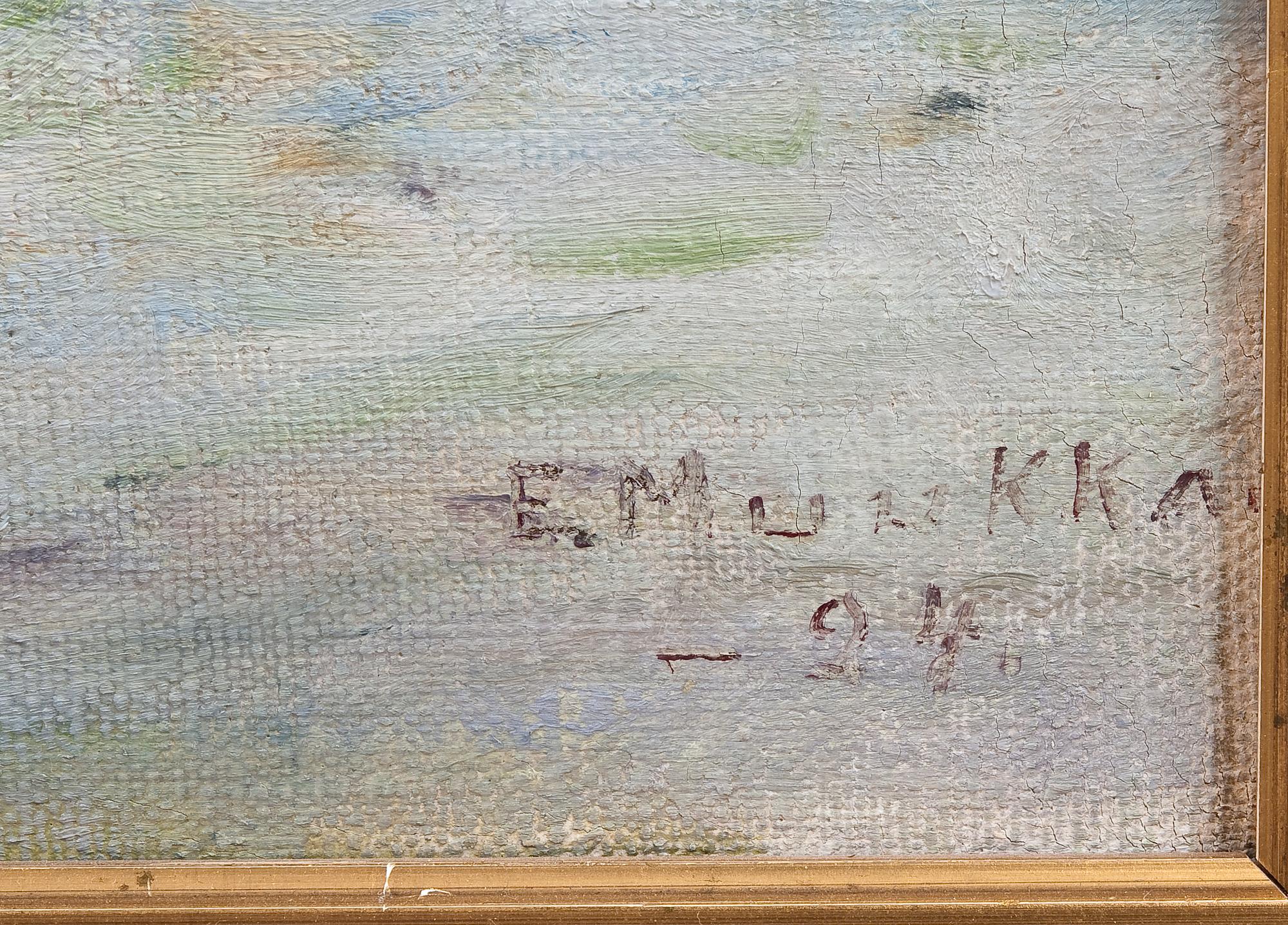 ELIAS MUUKKA, öljy kankaalle, sign. ja päiv. -24.