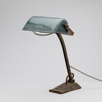 SKRIVBORDSLAMPA, märkt Horax, 1930-tal.