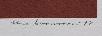 UNO SVENSSON, 4 st, serigrafier, signerade och numrerade.