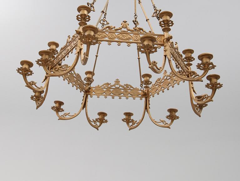 TAKKRONA, 1800-talets andra hälft. Höjd ca 80 cm.