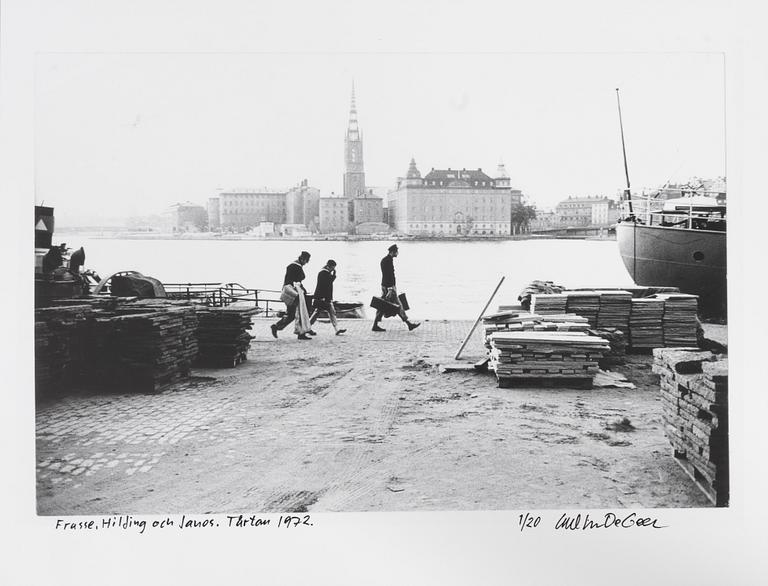 Carl Johan De Geer, "Frasse, Hilding och Janos. Tårtan 1972".