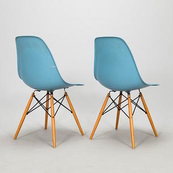 Charles & Ray Eames, four 'DWS' chairs for Vitra 2006.