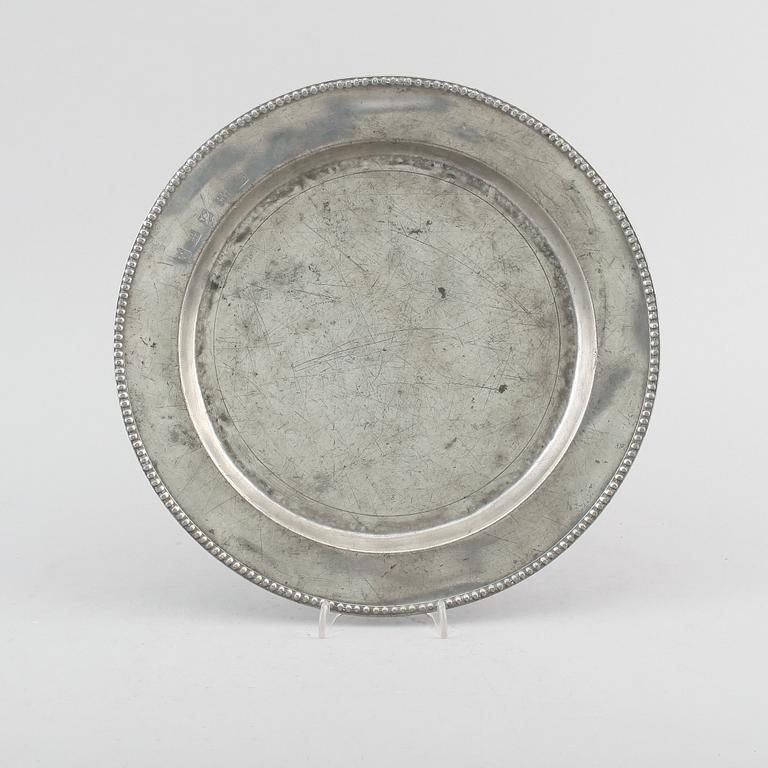 FAT, tenn, Pehr John Mattsson, Mariestad, 1827.